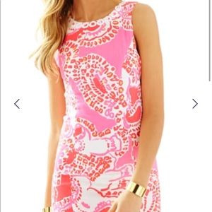 Lilly Pulitzer Mila Shift Hotty Pink Trunk in Love